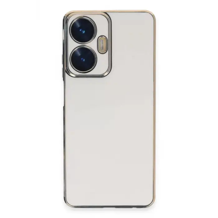 Newface Realme C55 Kılıf Volet Silikon - Beyaz