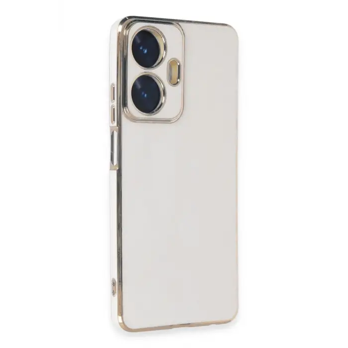 Newface Realme C55 Kılıf Volet Silikon - Beyaz