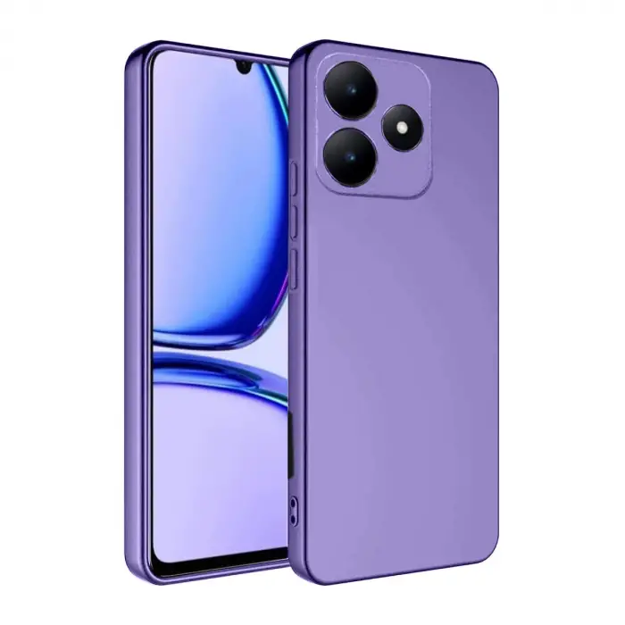 Newface Realme C61 Kılıf First Silikon - Lila