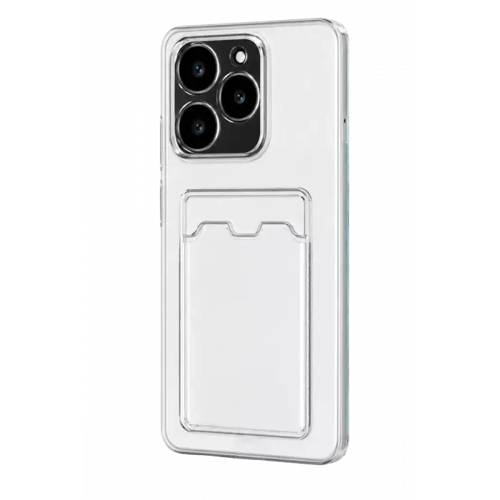 Newface Realme C61 Kılıf Kart Şeffaf Silikon - Şeffaf
