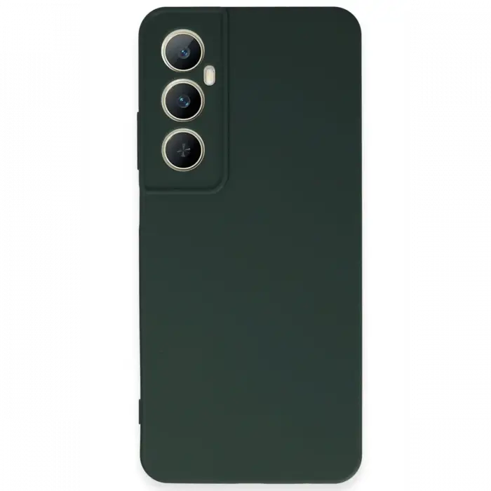 Newface Realme C65 Kılıf First Silikon - Koyu Yeşil