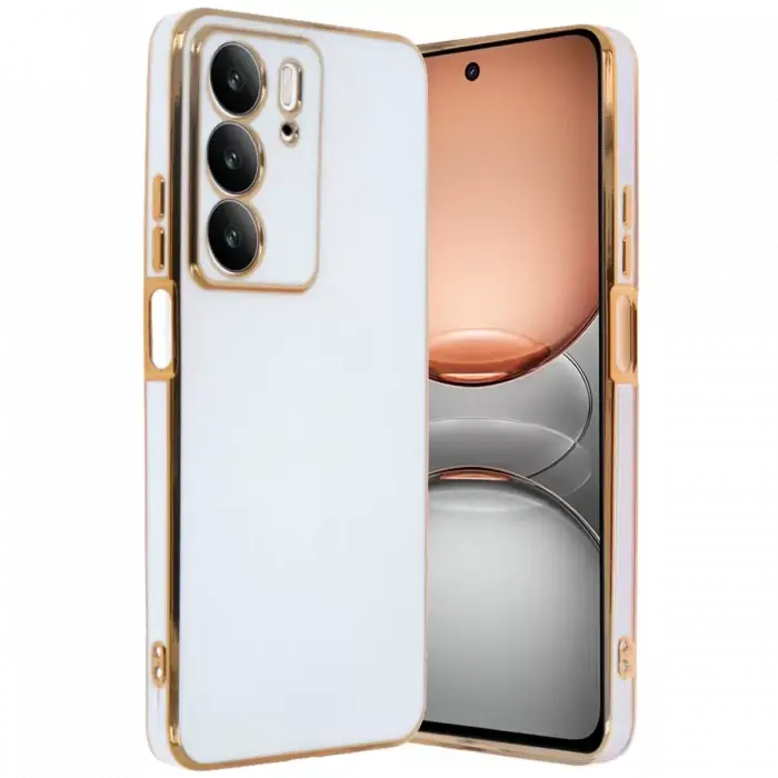 Newface Realme C75 4G Kılıf Volet Silikon - Beyaz