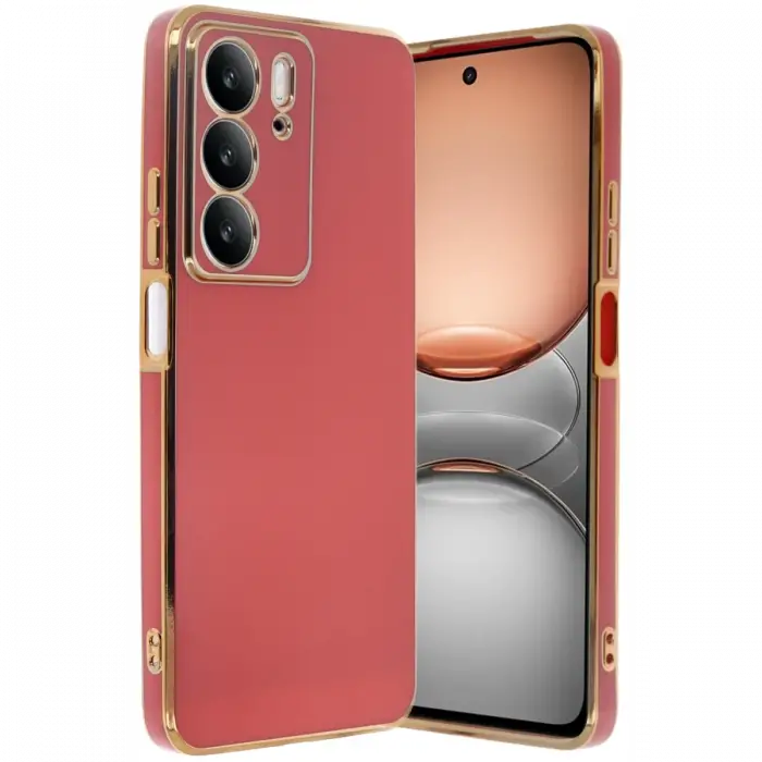 Newface Realme C75 4G Kılıf Volet Silikon - Kırmızı