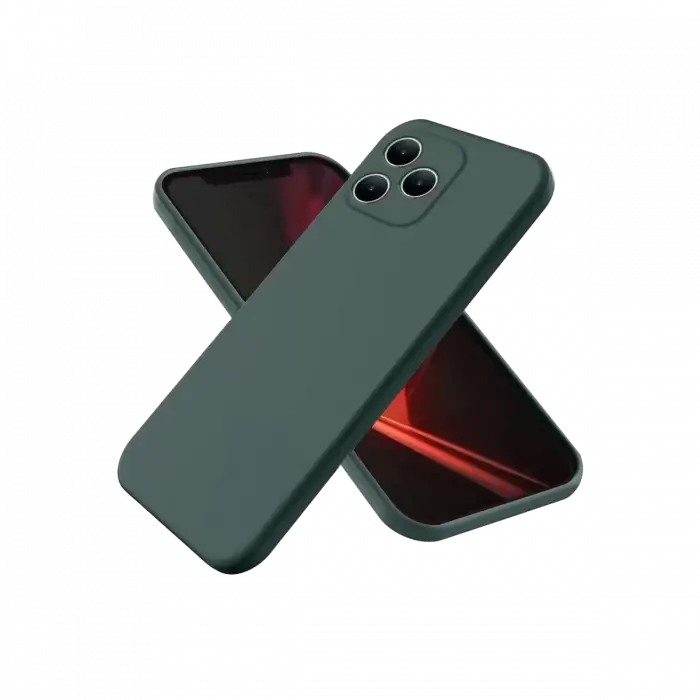 Newface Realme Note 50 4G Kılıf First Silikon - Koyu Yeşil