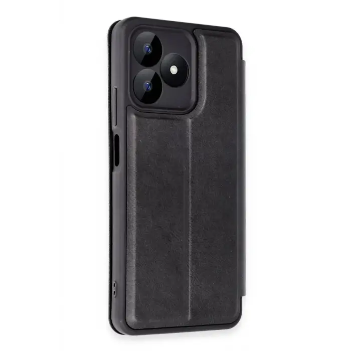 Newface Realme Note 50 4G Kılıf Flip Cover - Siyah