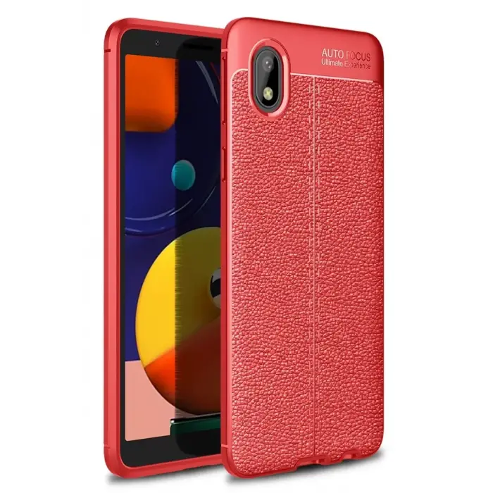 Newface Samsung Galaxy A01 Core Kılıf Auto Focus Kapak - Kırmızı