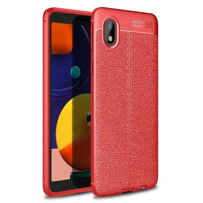 Newface Samsung Galaxy A01 Core Kılıf Auto Focus Kapak - Kırmızı