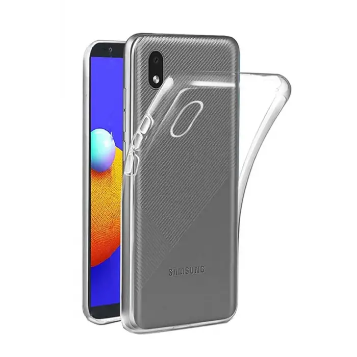 Newface Samsung Galaxy A01 Core Kılıf Lüx Şeffaf Silikon