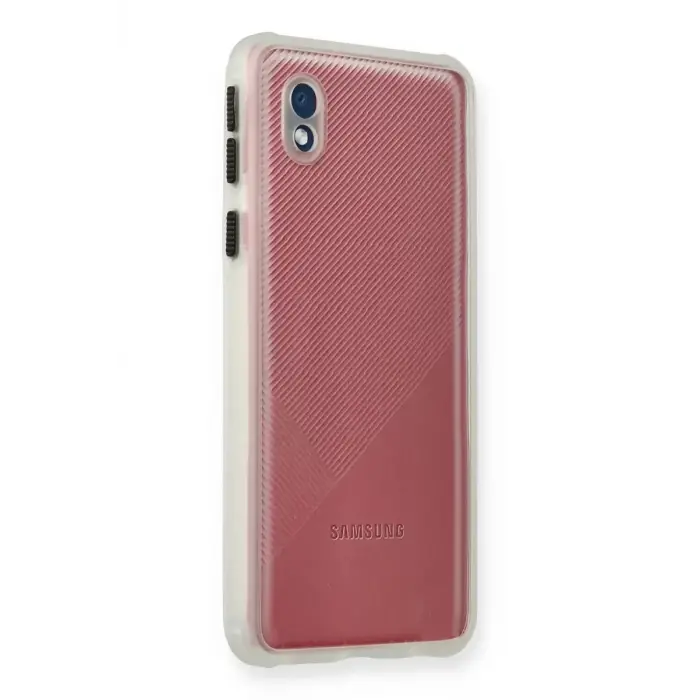 Newface Samsung Galaxy A01 Core Kılıf Miami Şeffaf Silikon - Şeffaf