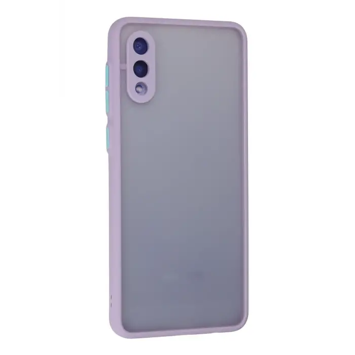Newface Samsung Galaxy A02 Kılıf Montreal Silikon Kapak - Mor