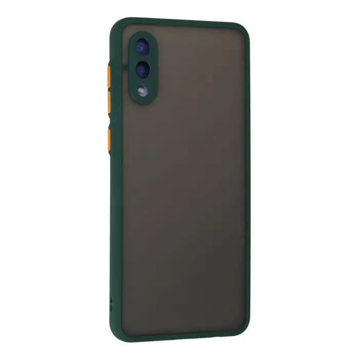 Newface Samsung Galaxy A02 Kılıf Montreal Silikon Kapak - Yeşil