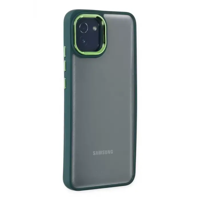 Newface Samsung Galaxy A03 Kılıf Dora Kapak - Haki Yeşil