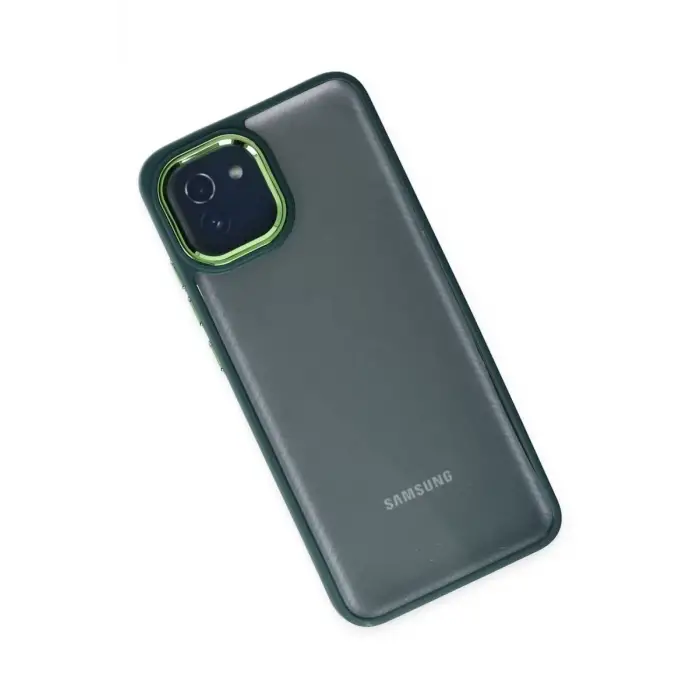 Newface Samsung Galaxy A03 Kılıf Dora Kapak - Haki Yeşil