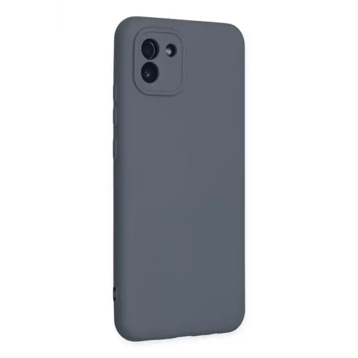 Newface Samsung Galaxy A03 Kılıf Nano içi Kadife Silikon - Gri