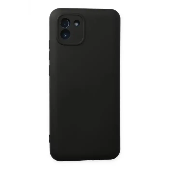Newface Samsung Galaxy A03 Kılıf Nano içi Kadife Silikon - Siyah