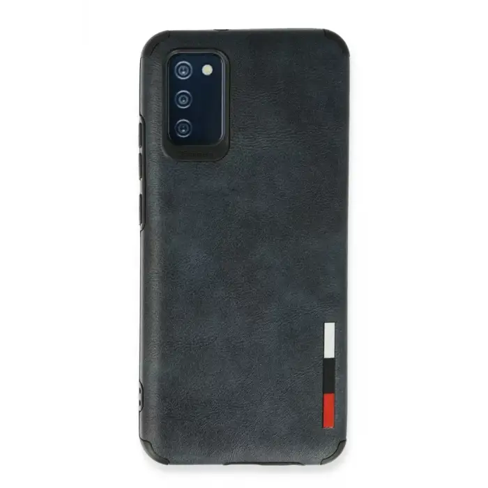 Newface Samsung Galaxy A03S Kılıf Loop Deri Silikon - Lacivert