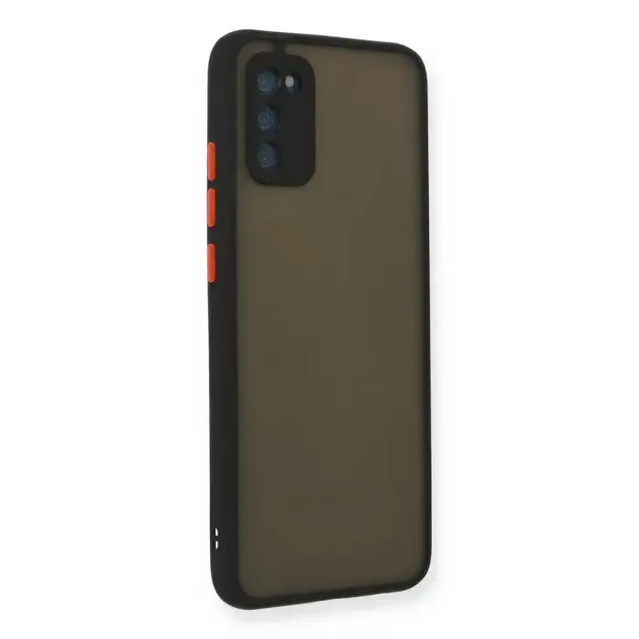 Newface Samsung Galaxy A03S Kılıf Montreal Silikon Kapak - Siyah