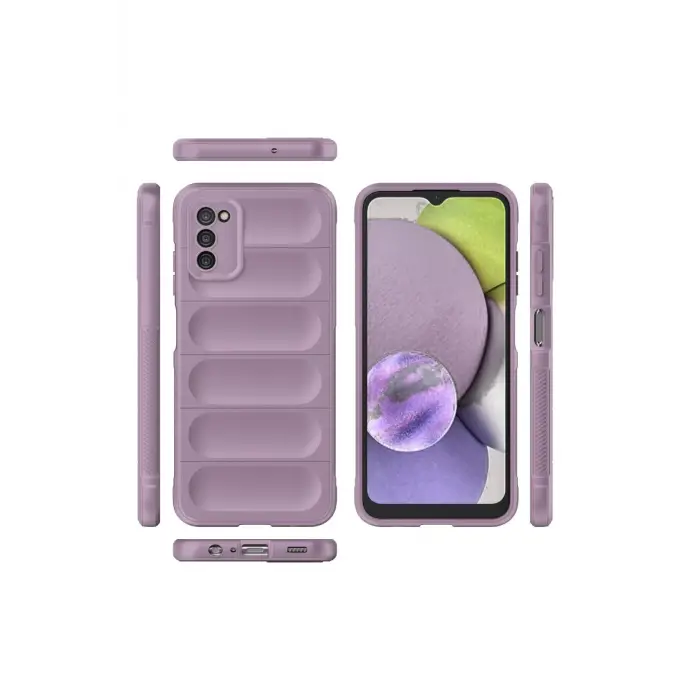 Newface Samsung Galaxy A03S Kılıf Optimum Silikon - Mor