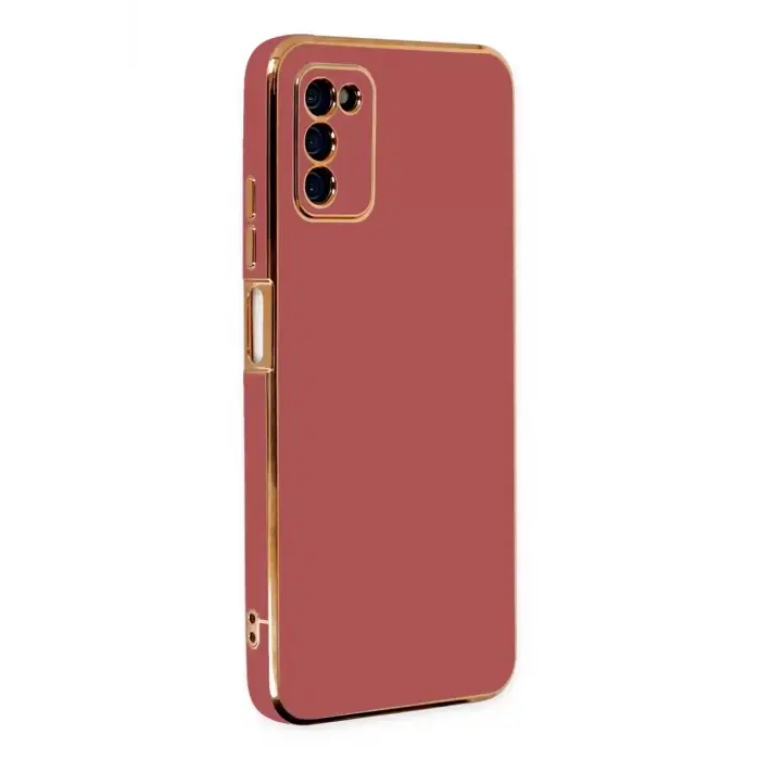 Newface Samsung Galaxy A03S Kılıf Volet Silikon - Kırmızı