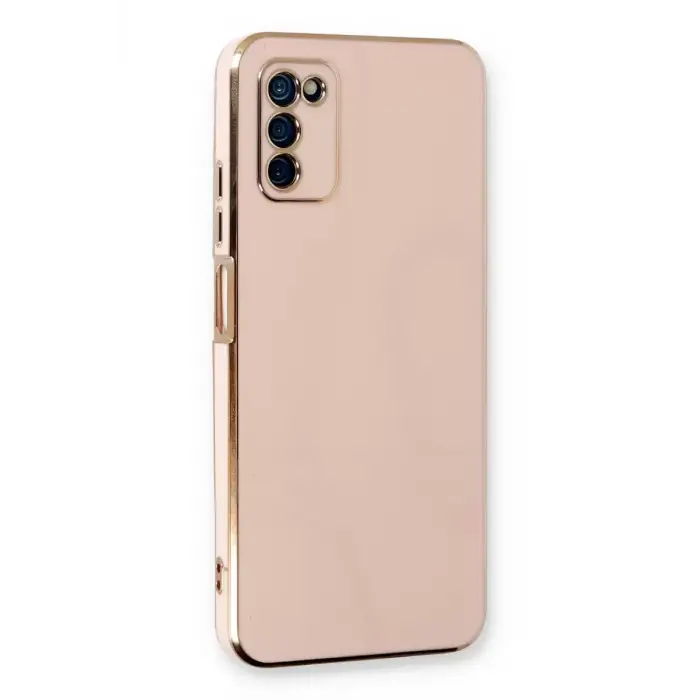 Newface Samsung Galaxy A03S Kılıf Volet Silikon - Pembe