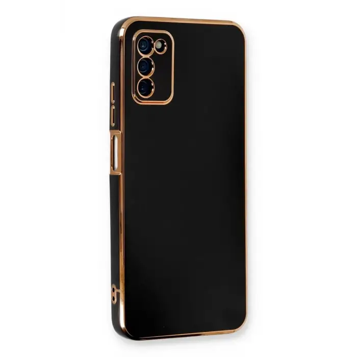 Newface Samsung Galaxy A03S Kılıf Volet Silikon - Siyah