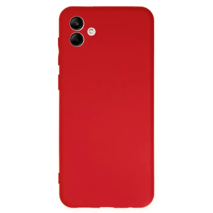 Newface Samsung Galaxy A04 Kılıf First Silikon - Kırmızı