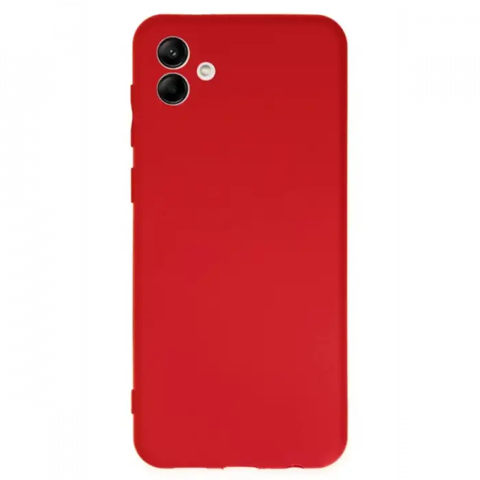 Newface Samsung Galaxy A04 Kılıf First Silikon - Kırmızı