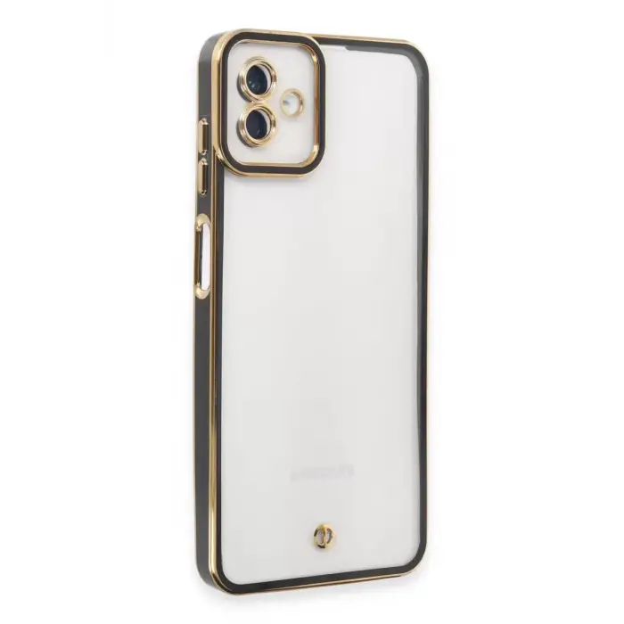 Newface Samsung Galaxy A04 Kılıf Liva Lens Silikon - Siyah