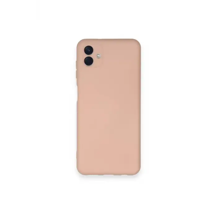 Newface Samsung Galaxy A04 Kılıf Nano içi Kadife Silikon - Pudra
