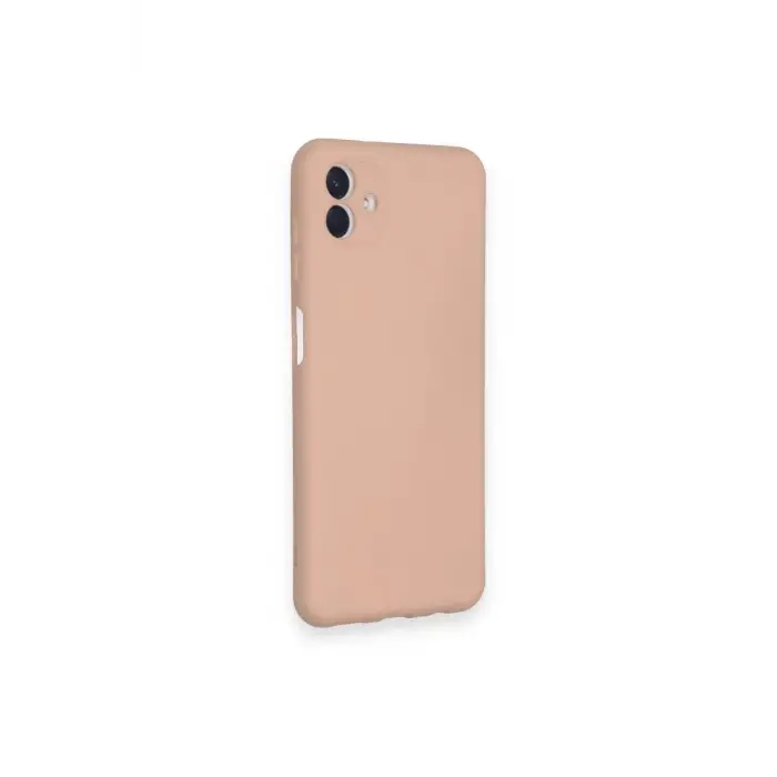 Newface Samsung Galaxy A04 Kılıf Nano içi Kadife Silikon - Pudra