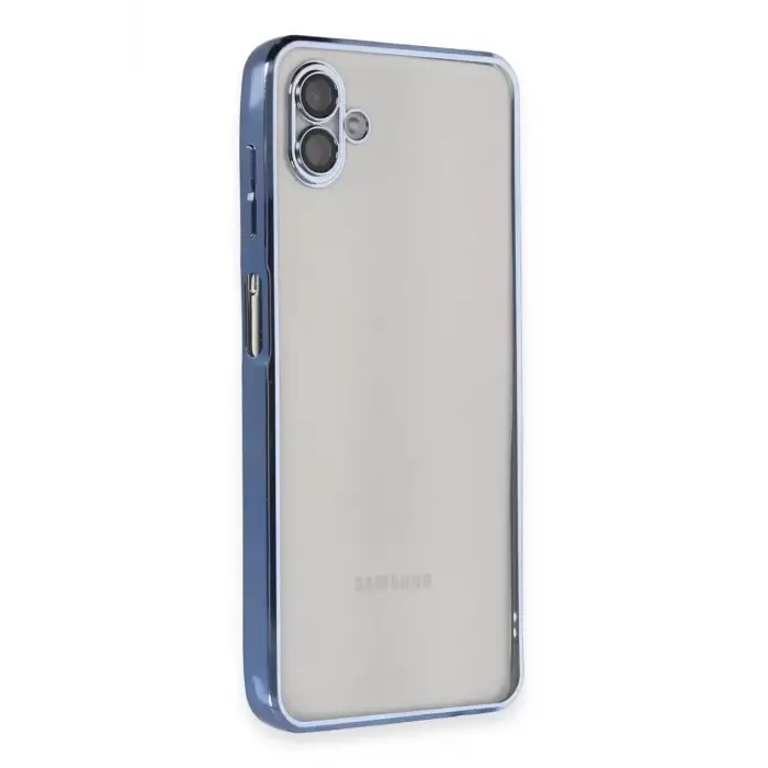 Newface Samsung Galaxy A04 Kılıf Razer Lensli Silikon - Açık Mavi