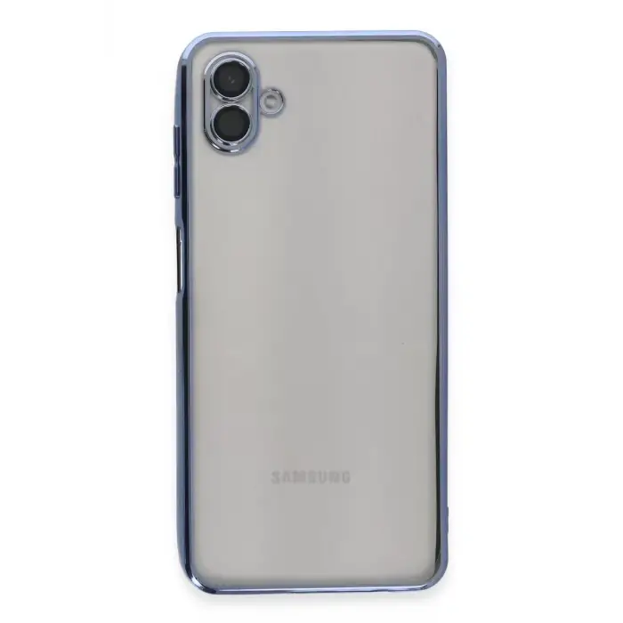 Newface Samsung Galaxy A04 Kılıf Razer Lensli Silikon - Açık Mavi