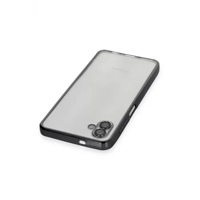 Newface Samsung Galaxy A04 Kılıf Razer Lensli Silikon - Siyah