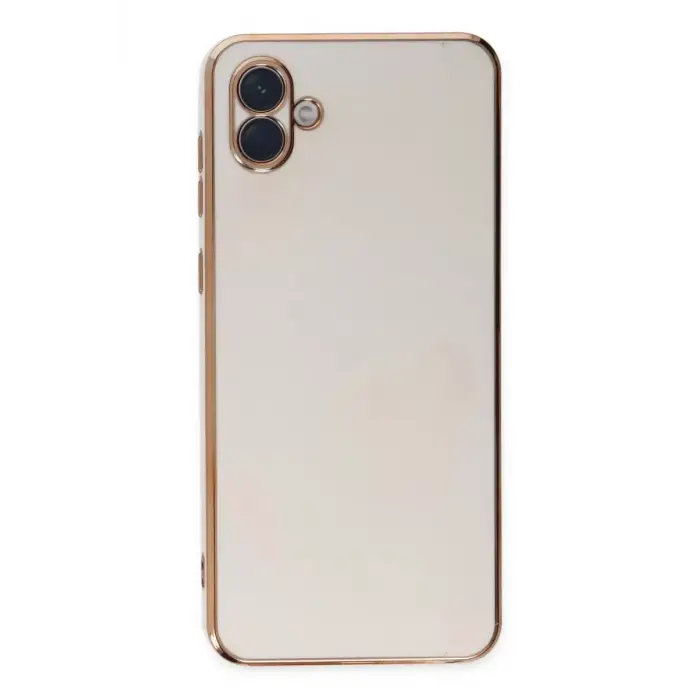 Newface Samsung Galaxy A04 Kılıf Volet Silikon - Beyaz