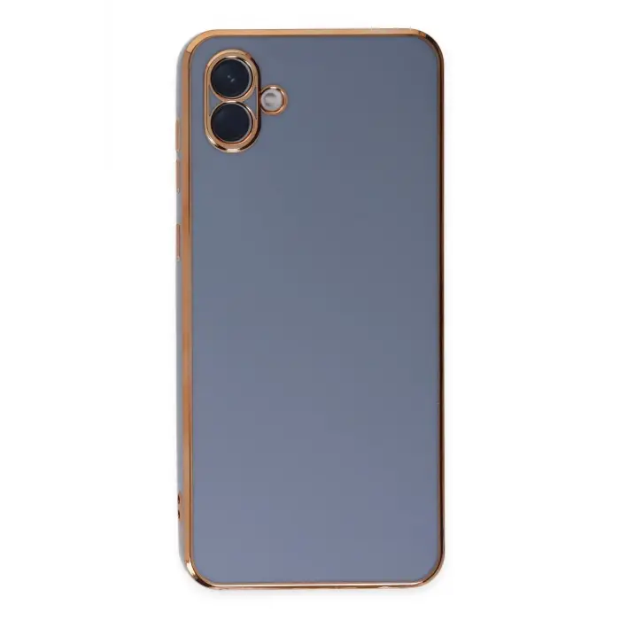 Newface Samsung Galaxy A04 Kılıf Volet Silikon - Mavi
