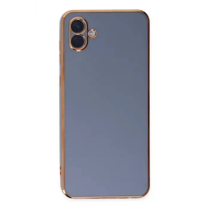 Newface Samsung Galaxy A04 Kılıf Volet Silikon - Mavi