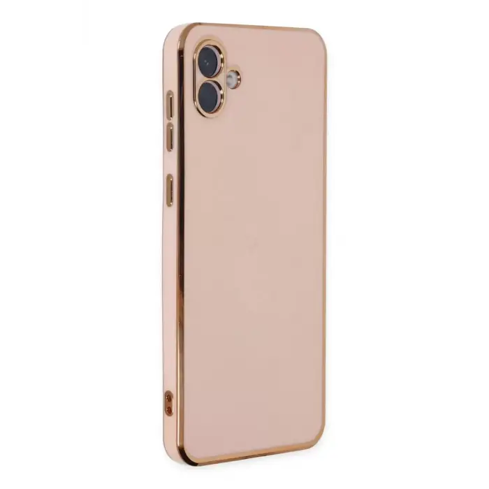 Newface Samsung Galaxy A04 Kılıf Volet Silikon - Pembe