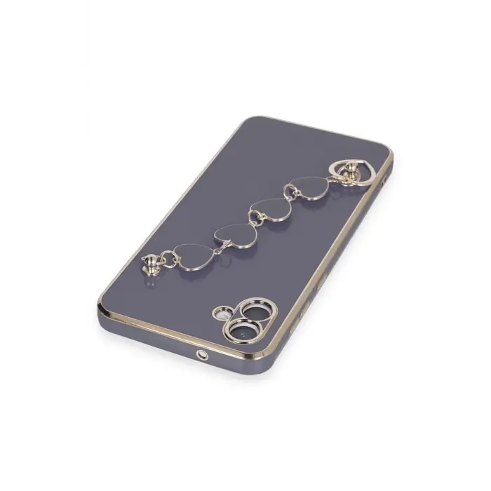 Newface Samsung Galaxy A04E Kılıf Esila Silikon - Gri