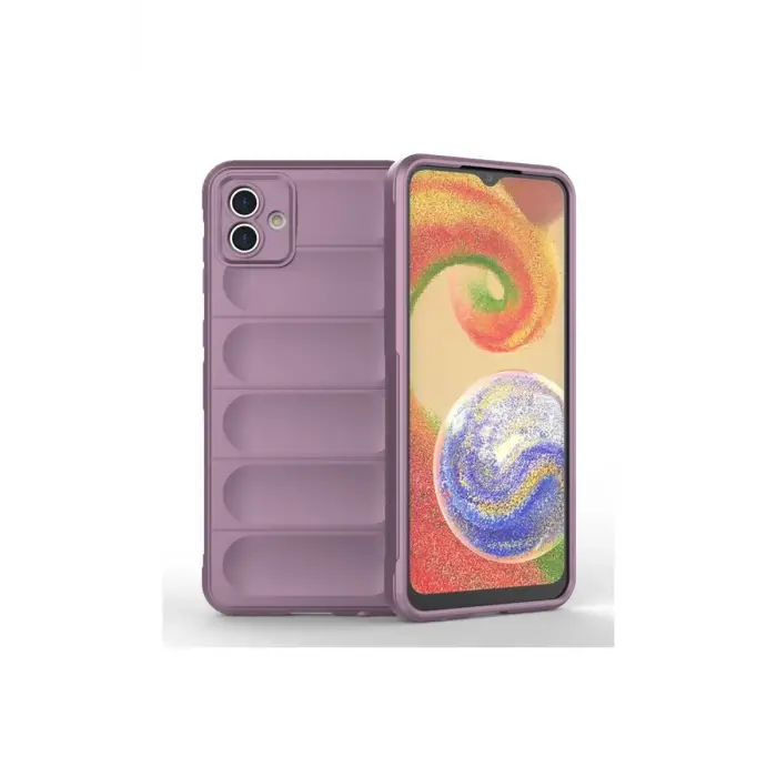 Newface Samsung Galaxy A04E Kılıf Optimum Silikon - Mor