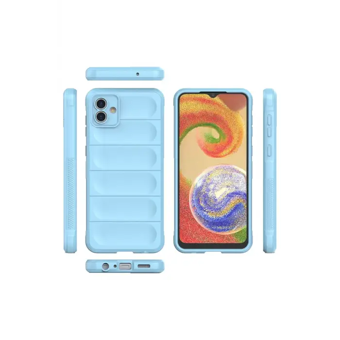 Newface Samsung Galaxy A04E Kılıf Optimum Silikon - Sky Blue