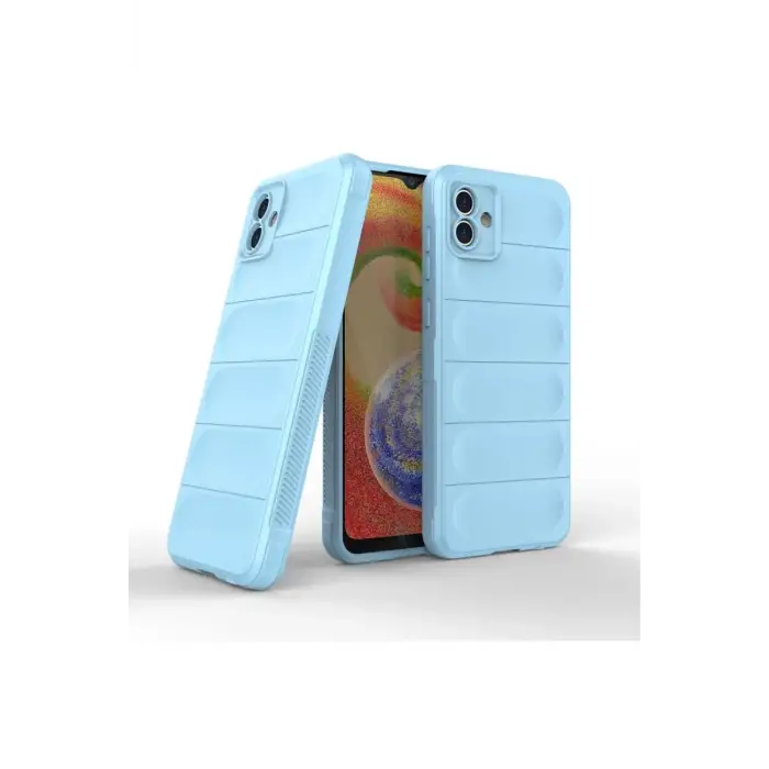Newface Samsung Galaxy A04E Kılıf Optimum Silikon - Sky Blue
