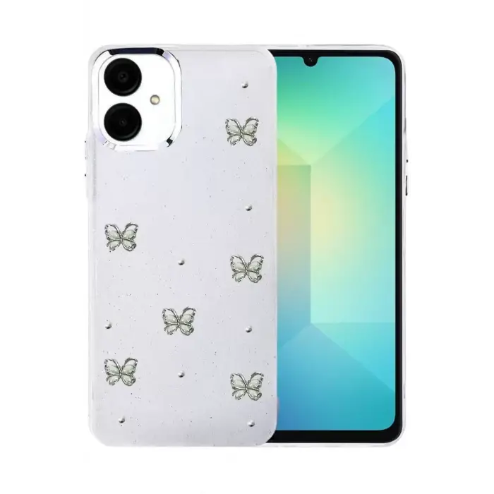 Newface Samsung Galaxy A06 Fiyonk Desenli Kapak - Desen 9