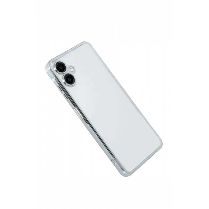 Newface Samsung Galaxy A07 4G Razer Lensli Silikon - Gümüş