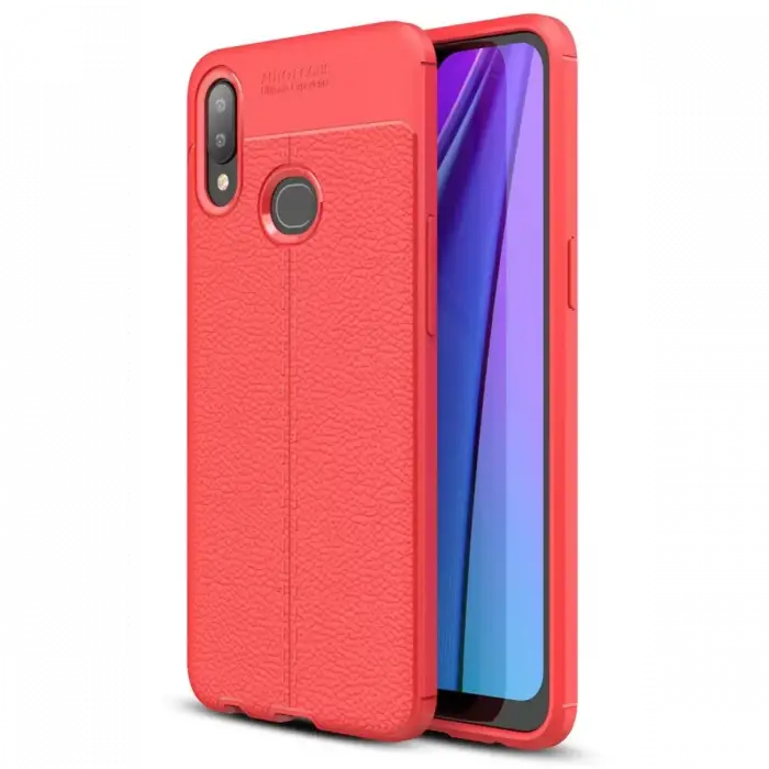 Newface Samsung Galaxy A10S Kılıf Auto Focus Kapak - Kırmızı