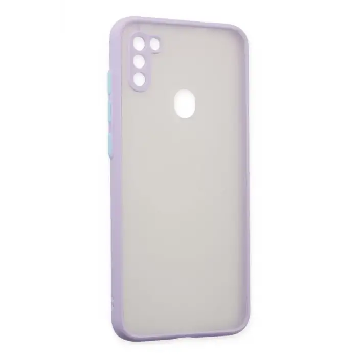 Newface Samsung Galaxy A11 Kılıf Montreal Silikon Kapak - Mor