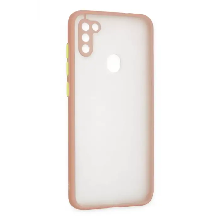 Newface Samsung Galaxy A11 Kılıf Montreal Silikon Kapak - Pembe