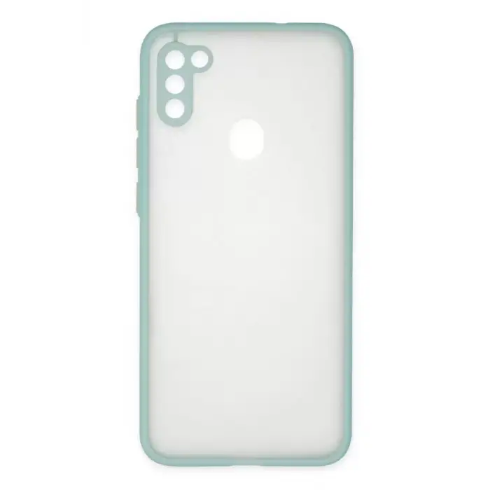 Newface Samsung Galaxy A11 Kılıf Montreal Silikon Kapak - Turkuaz