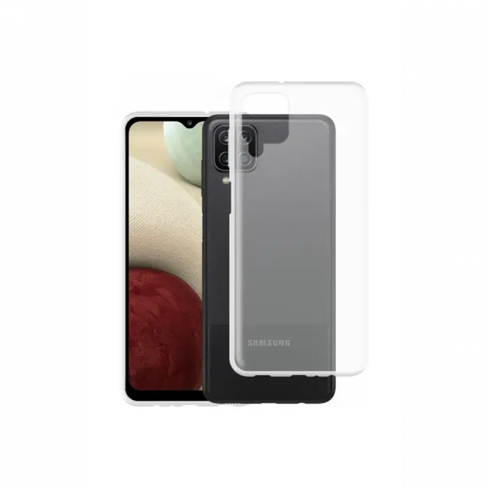 Newface Samsung Galaxy A12 Kılıf Lüx Şeffaf Silikon