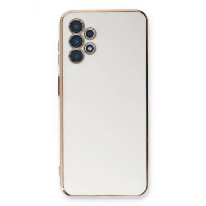 Newface Samsung Galaxy A13 4G Kılıf Volet Silikon - Beyaz