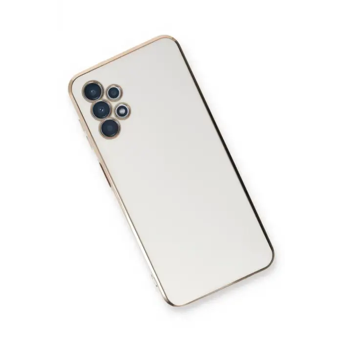 Newface Samsung Galaxy A13 4G Kılıf Volet Silikon - Beyaz